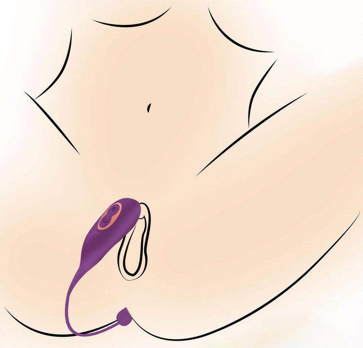 Slim Pulse 7X Pulsating Silicone Clit Stimulator and Vibrating Egg - The Dildo Hub