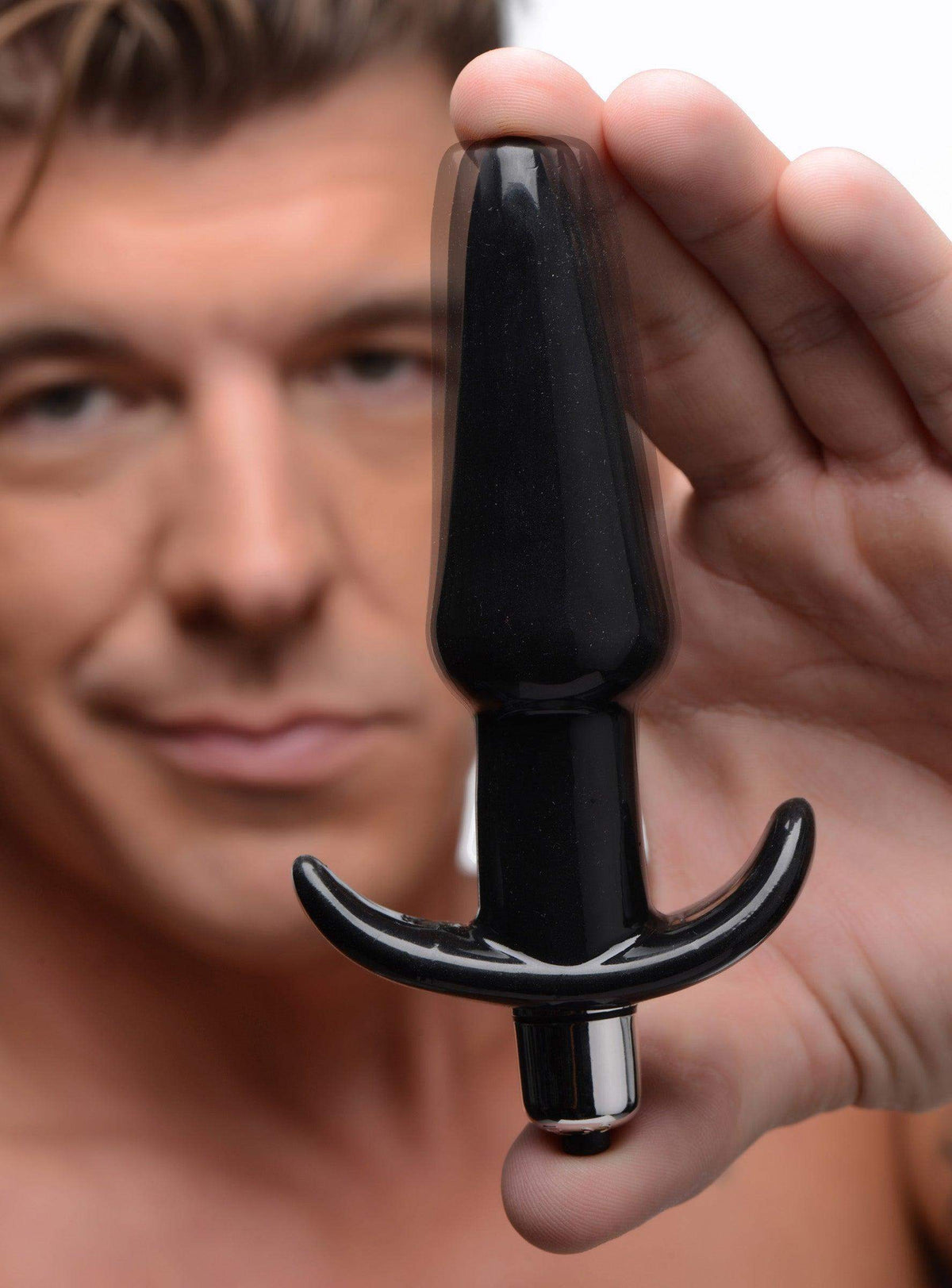 Smooth Vibrating Anal Plug - Black - The Dildo Hub