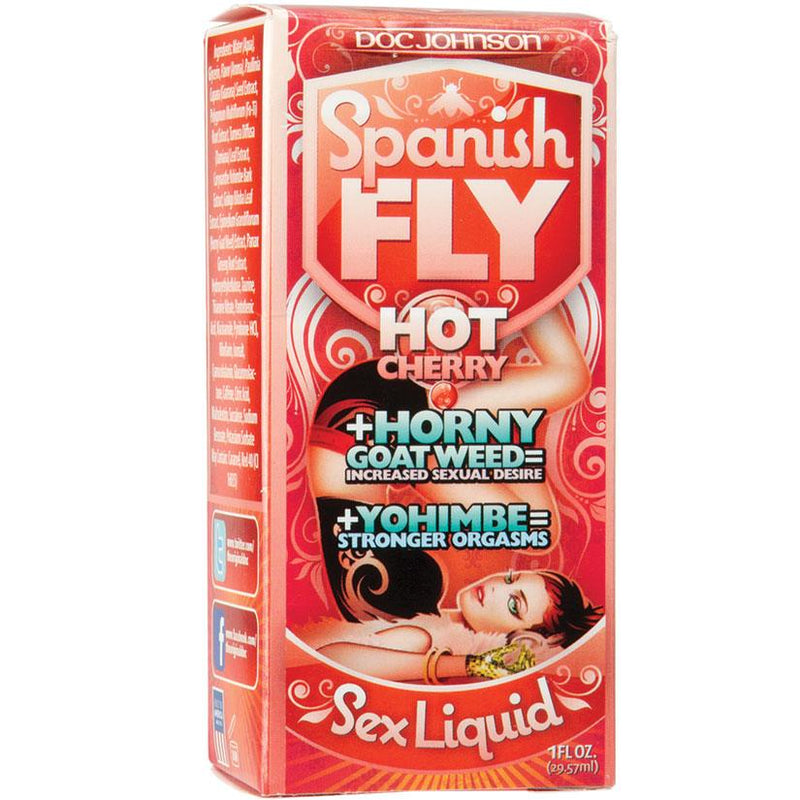 Spanish Fly Sex Drops - 1 Fl. Oz. - Hot Cherry - The Dildo Hub