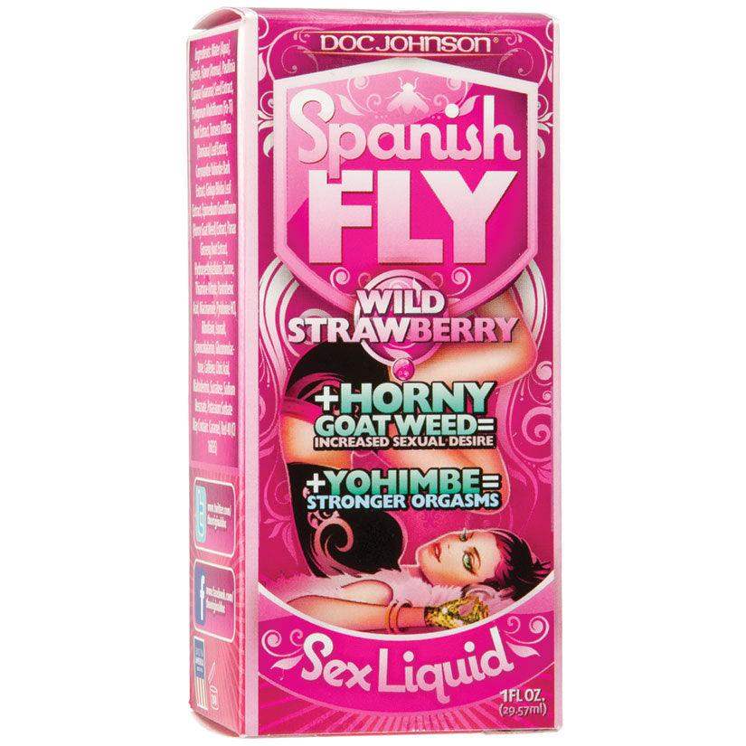 Spanish Fly Sex Drops- 1 Fl. Oz. - Wild Strawberry - The Dildo Hub