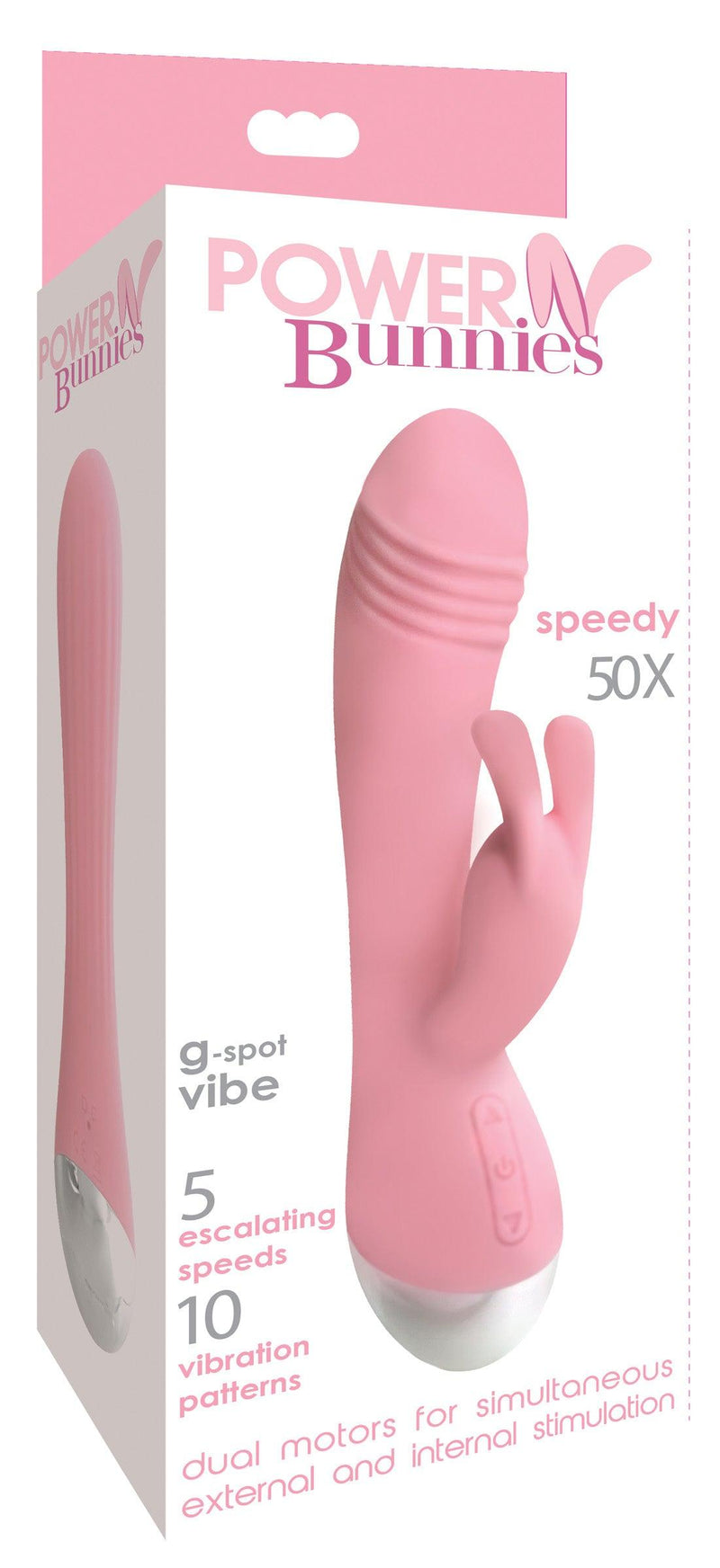 Speedy 50X Silicone Rabbit Vibrator - The Dildo Hub