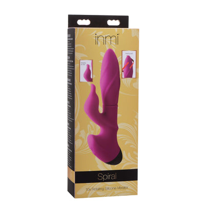 Spiral 10x Rotating Silicone Vibe - The Dildo Hub