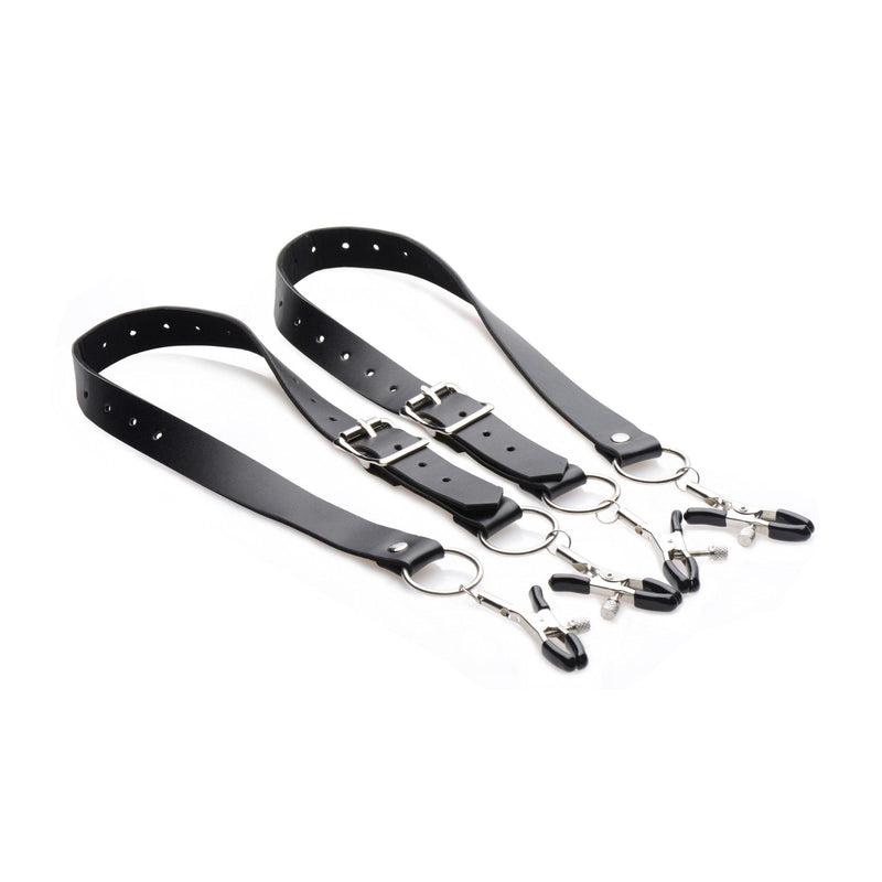 Spread Labia Spreader Straps with Clamps - The Dildo Hub