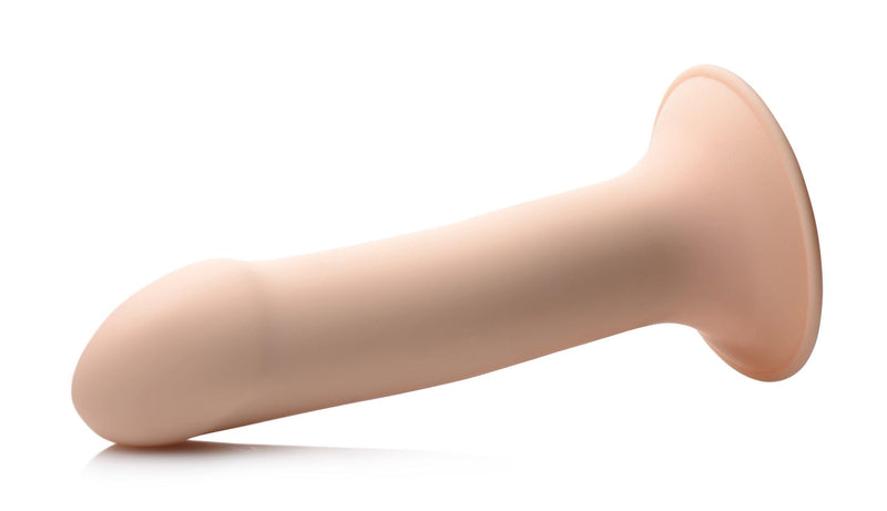 Squeezable Phallic Dildo - Beige - The Dildo Hub