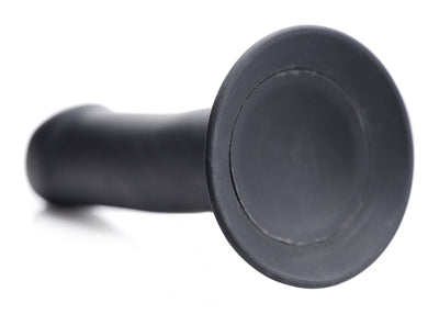 Squeezable Phallic Dildo - Black - The Dildo Hub