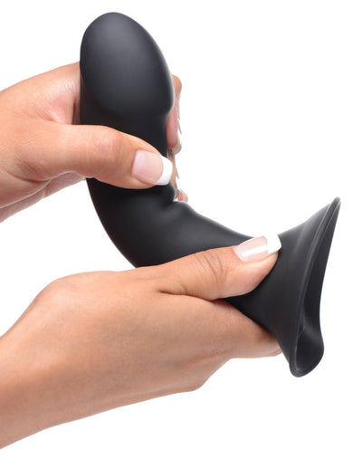 Squeezable Phallic Dildo - Black - The Dildo Hub