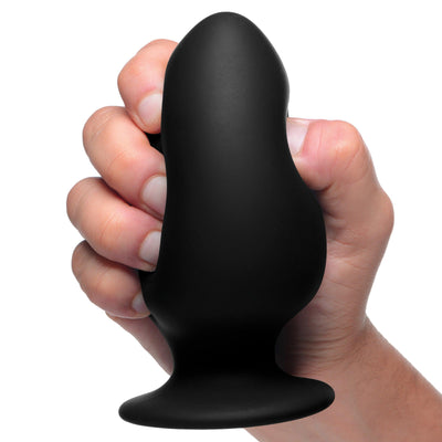 Squeezable Silicone Anal Plug - Large - The Dildo Hub