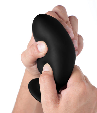 Squeezable Silicone Anal Plug - Large - The Dildo Hub