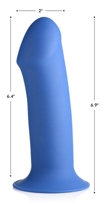 Squeezable Thick Phallic Dildo - Blue - The Dildo Hub