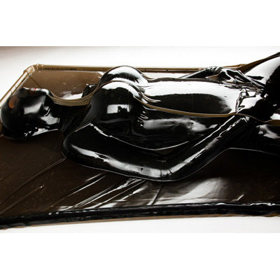 Extreme Black Latex Vacuum Bed LeatherR from Kink Industries