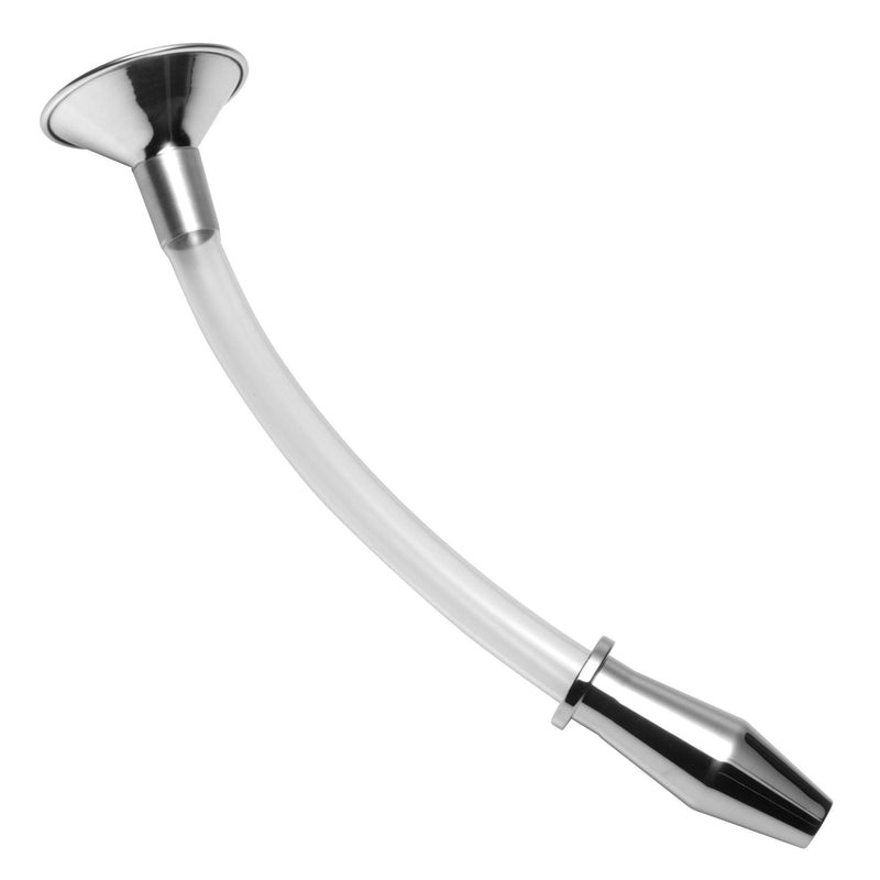 Stainless Steel Ass Funnel with Hollow Anal Plug - The Dildo Hub