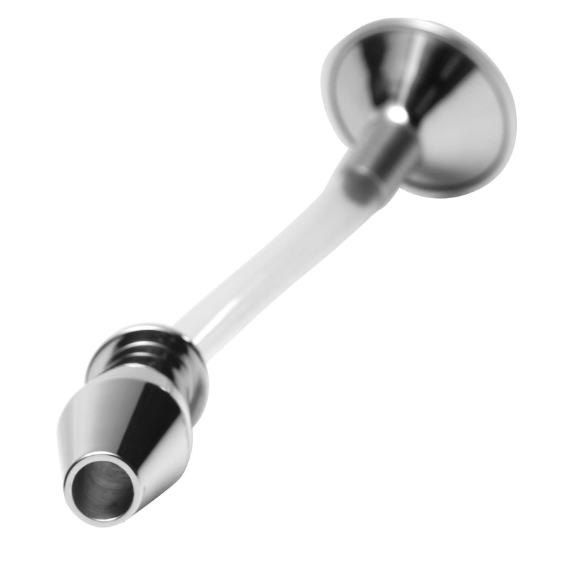 Stainless Steel Ass Funnel with Hollow Anal Plug - The Dildo Hub