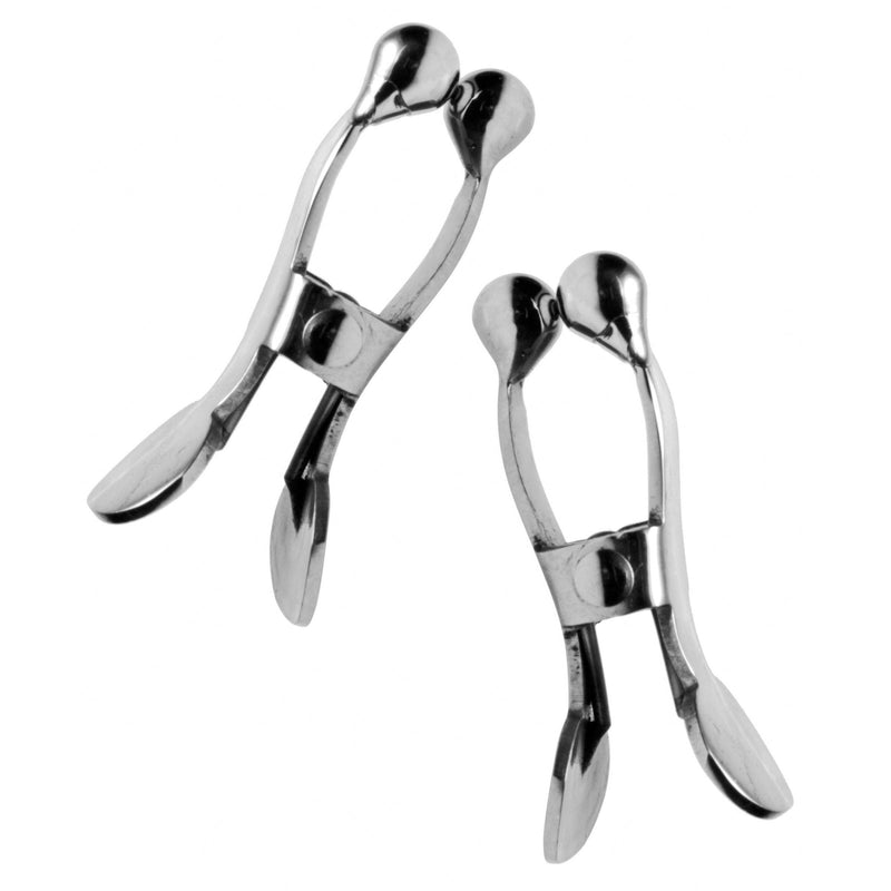 Stainless Steel Ball-Tipped Nipple Clamps - The Dildo Hub