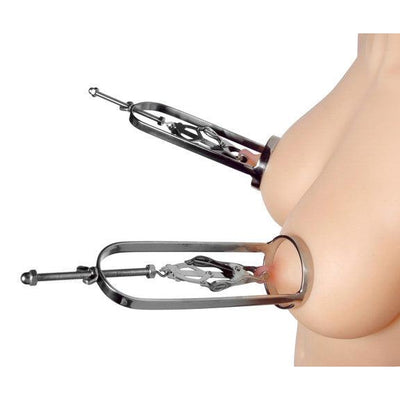 Stainless Steel Clover Clamp Nipple Stretcher - The Dildo Hub