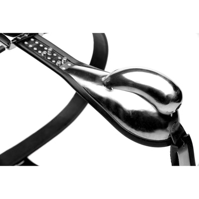 Stainless Steel Cock Entrapment Belt - The Dildo Hub