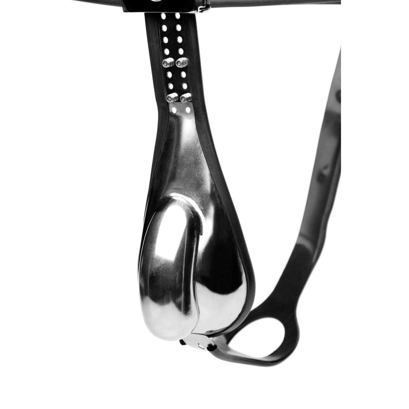 Stainless Steel Cock Entrapment Belt - The Dildo Hub