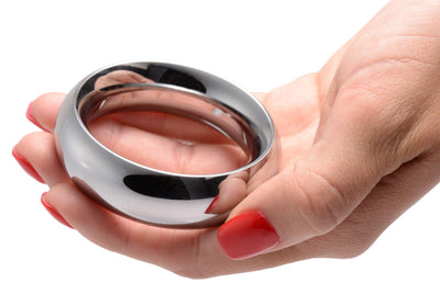 Stainless Steel Cock Ring - 1.75 Inches - The Dildo Hub