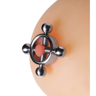 Stainless Steel Rings of Fire Nipple Press Set - The Dildo Hub