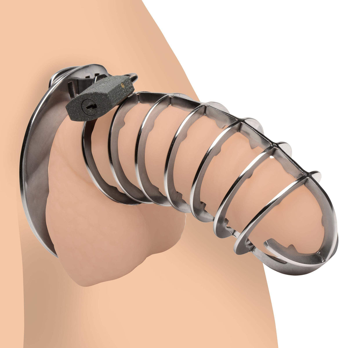 Stainless Steel Spiked Chastity Cage - The Dildo Hub