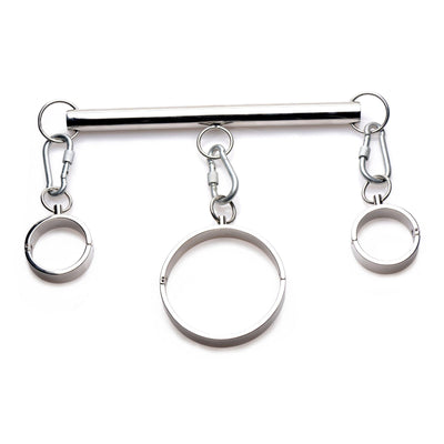 Stainless Steel Yoke with Collar and Cuffs - The Dildo Hub