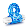 Stay Hard 10 Function Vibrating Bull Cock Ring - Blue | Blush