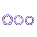 Stay Hard Beaded Cock Rings - Purple | Blush