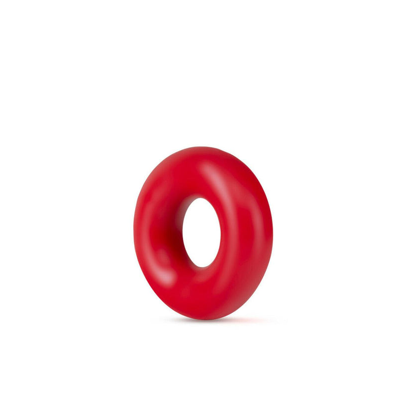 Stay Hard Donut Cock Rings Oversized - Red 2Pk | Blush - The Dildo Hub