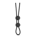 Stay Hard - Silicone Double Loop Cock Ring  - Black | Blush