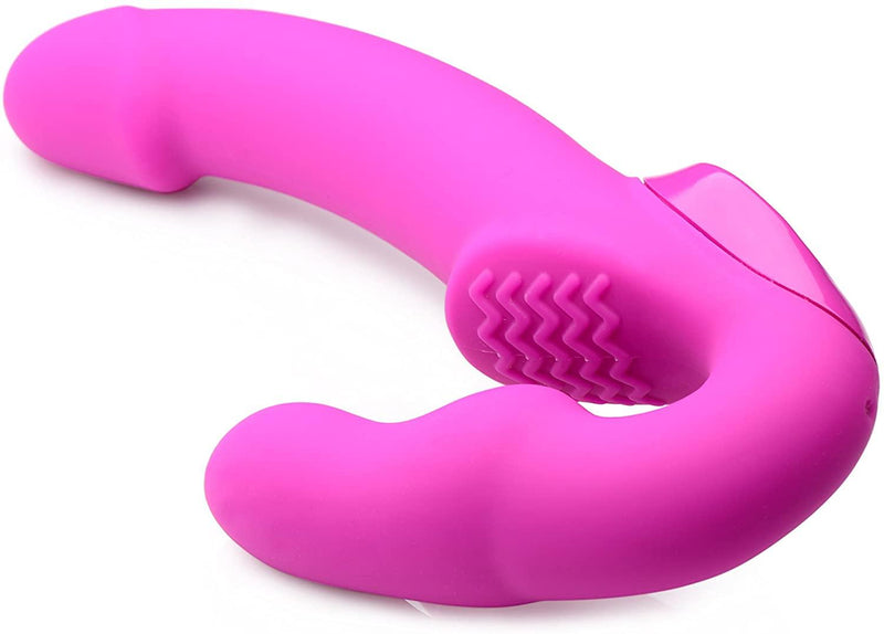 Strap U Evoke Vibrating Strapless Silicone Strap On Dildo - The Dildo Hub