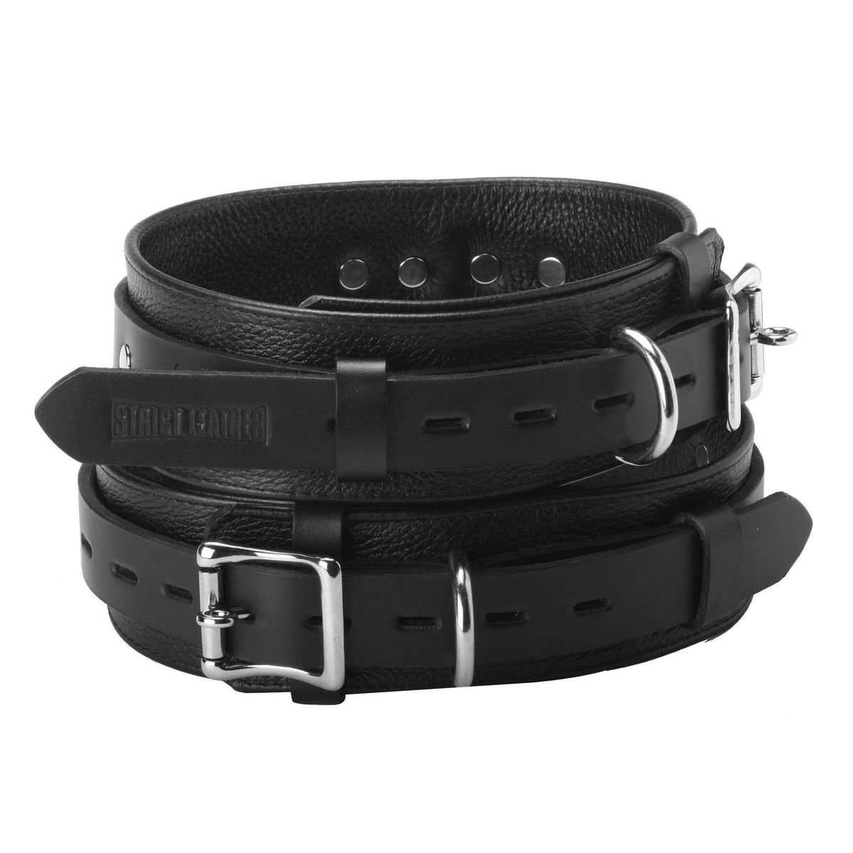 Strict Leather Deluxe Locking Thigh Cuffs - The Dildo Hub