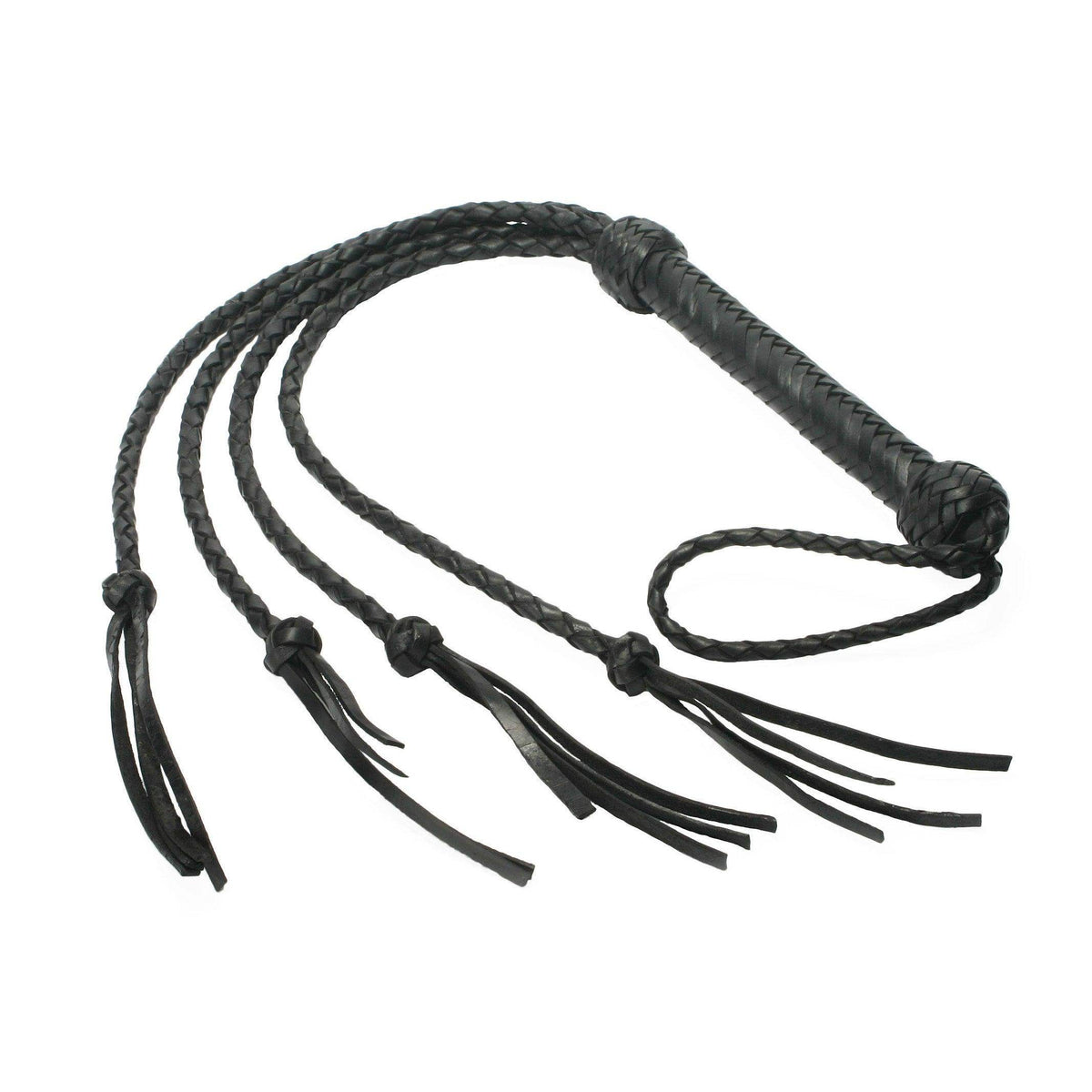 Strict Leather Four Lash Whip - The Dildo Hub