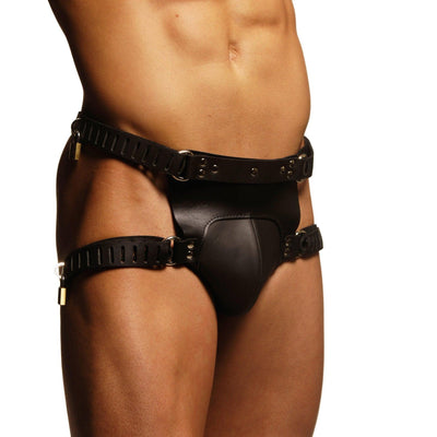 Strict Leather Locking Chastity Belt - The Dildo Hub