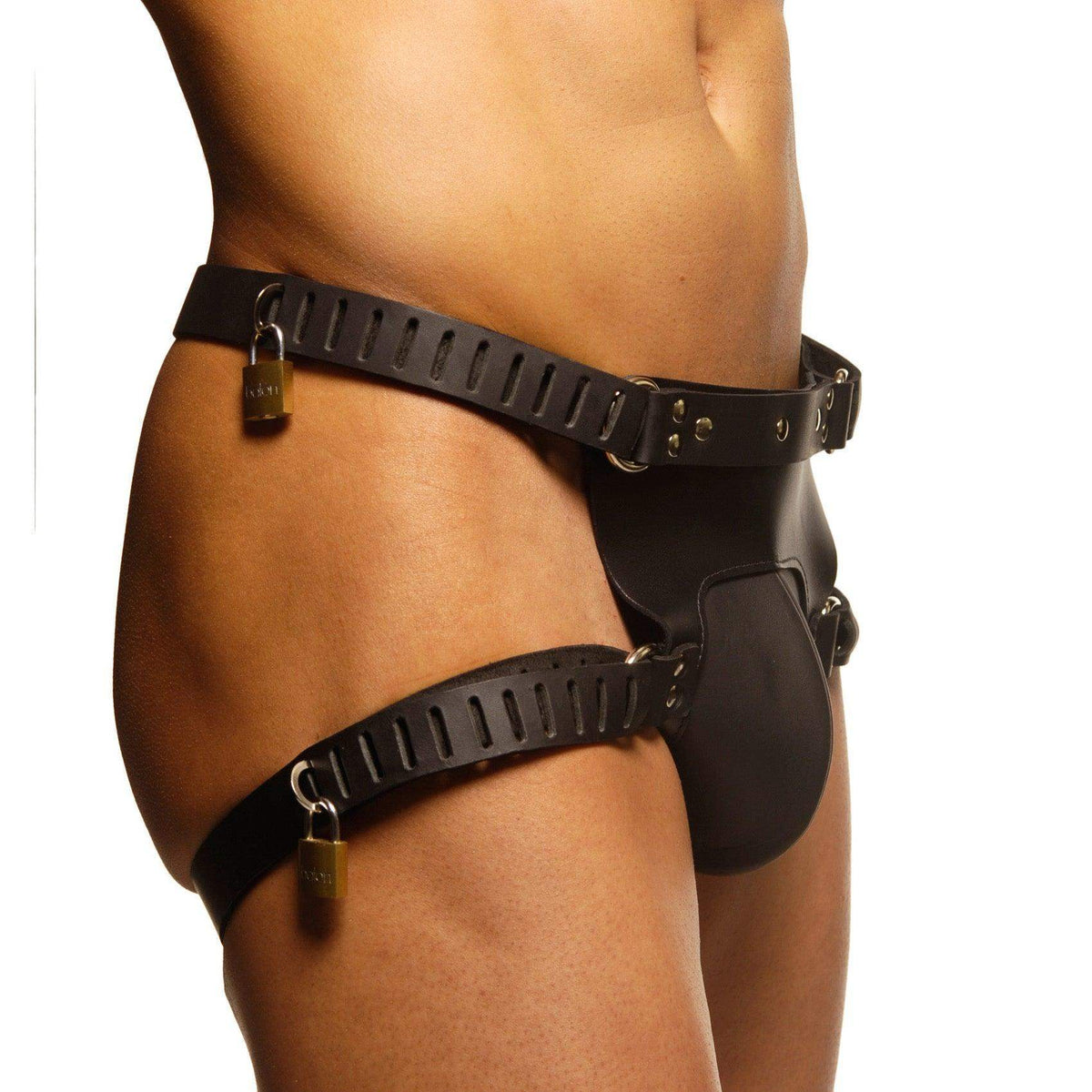 Strict Leather Locking Chastity Belt - The Dildo Hub