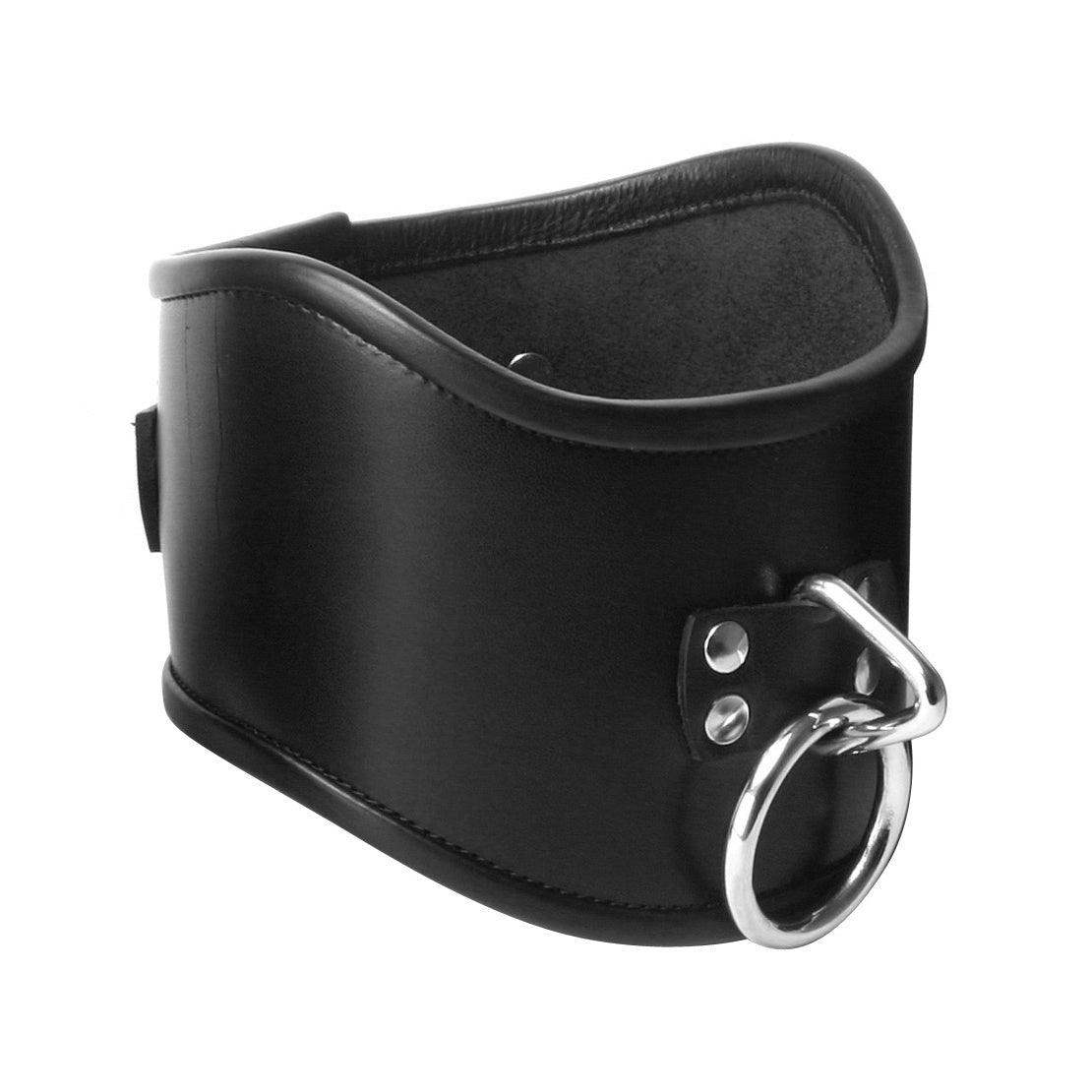 Strict Leather Locking Posture Collar- - The Dildo Hub