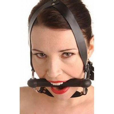 Strict Leather Locking Silicone Trainer Gag - The Dildo Hub