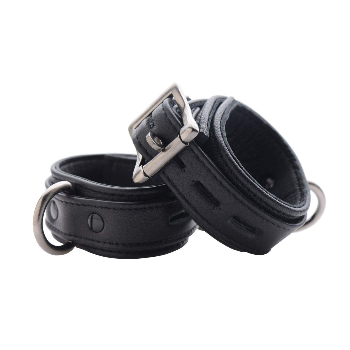 Strict Leather Luxury Locking Ankle Cuffs - The Dildo Hub