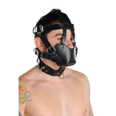 Strict Leather Padded Muzzle - The Dildo Hub