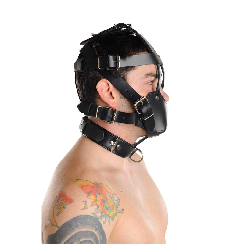 Strict Leather Padded Muzzle - The Dildo Hub