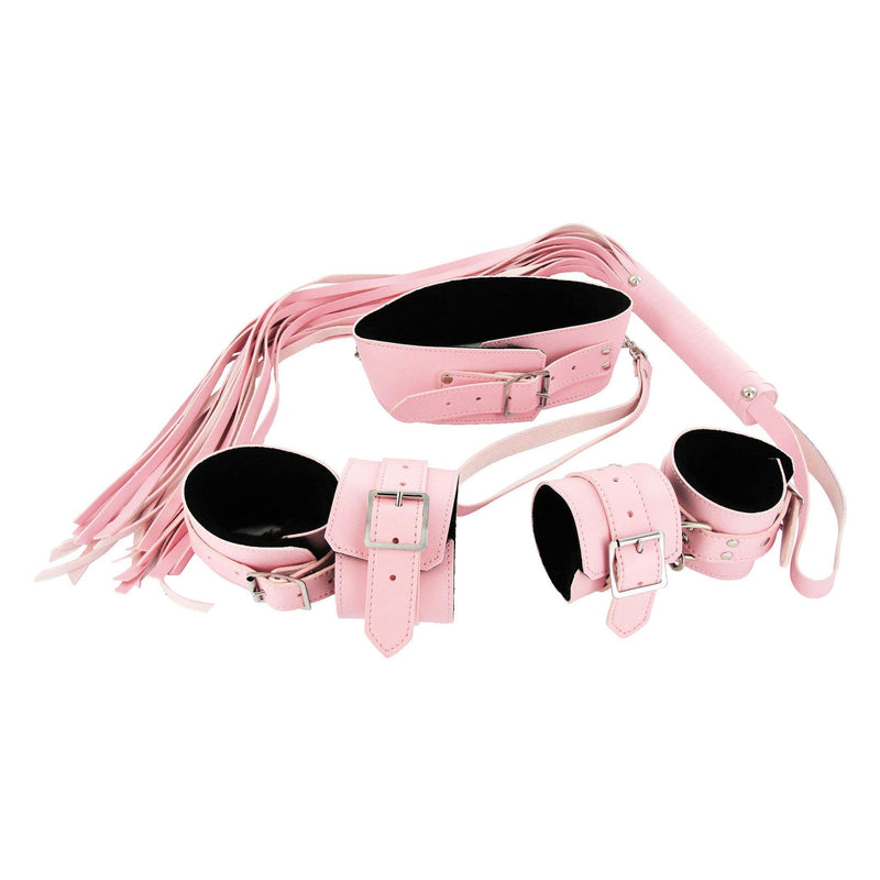 Strict Leather Pink Bondage Set - The Dildo Hub