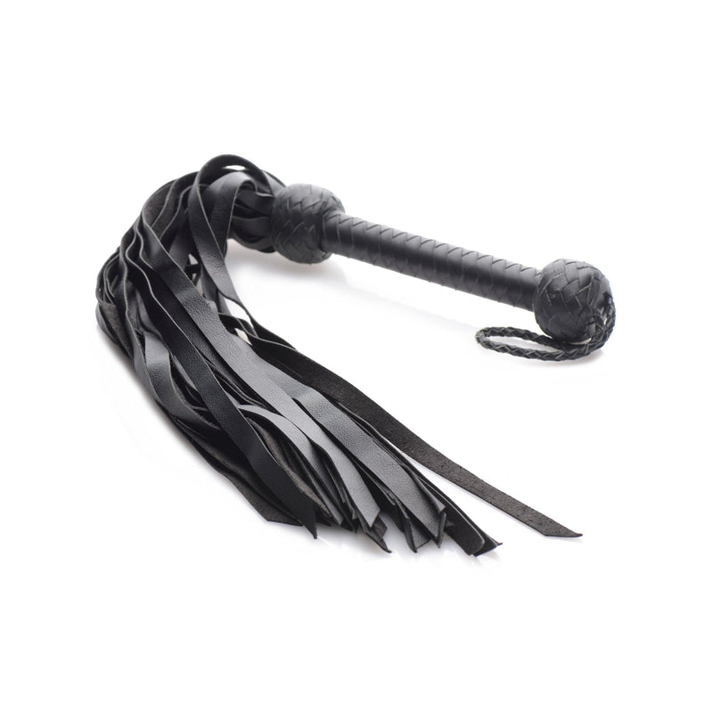 Strict Leather Premium Deerskin Flogger- Black - The Dildo Hub