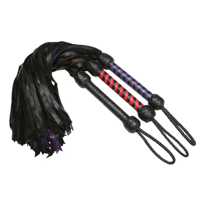 Strict Leather Premium Deerskin Flogger- Purple - The Dildo Hub