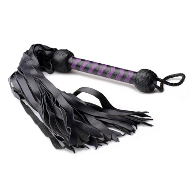 Strict Leather Premium Deerskin Flogger- Purple - The Dildo Hub