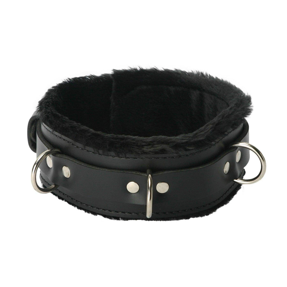Strict Leather Premium Fur Lined Locking Collar- XL - The Dildo Hub