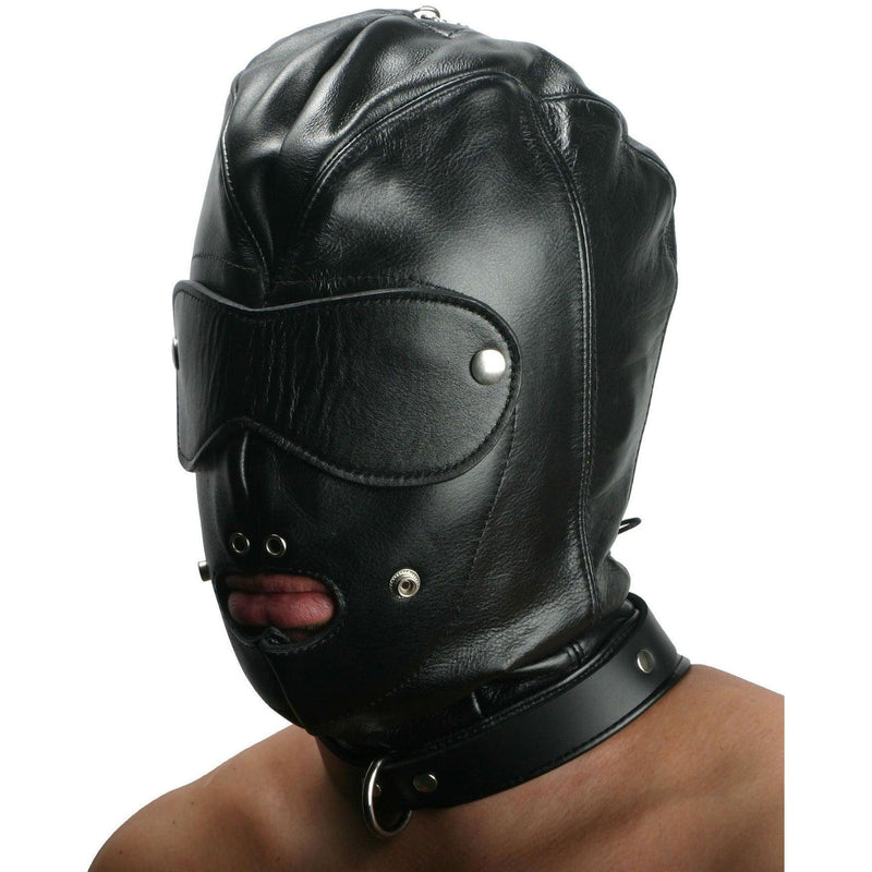 Strict Leather Premium Locking Slave Hood- Large - The Dildo Hub