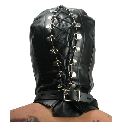 Strict Leather Premium Locking Slave Hood- Large - The Dildo Hub