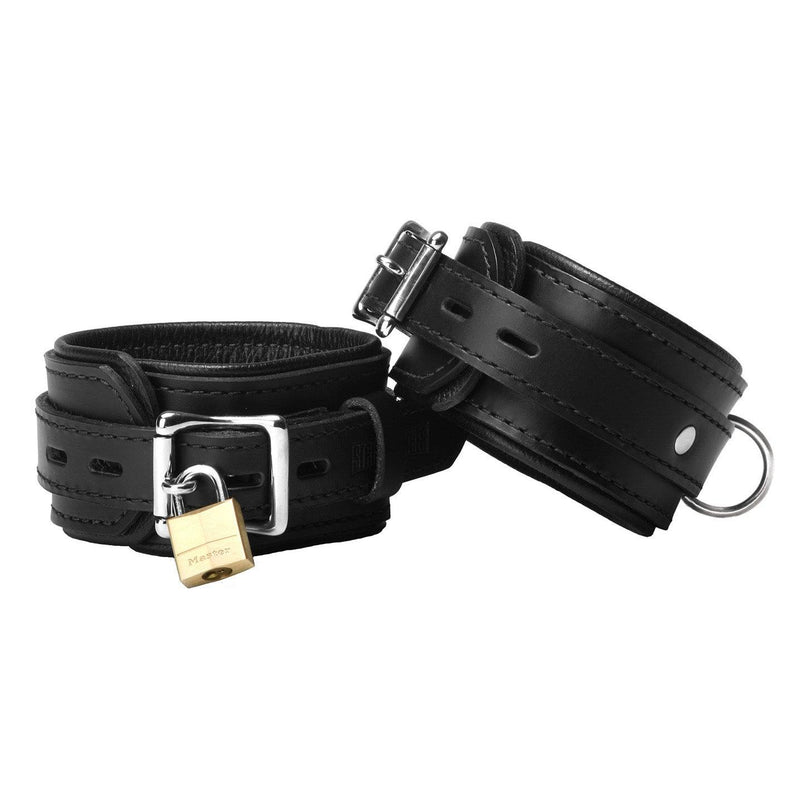 Strict Leather Premium Locking Wrist Cuffs - The Dildo Hub