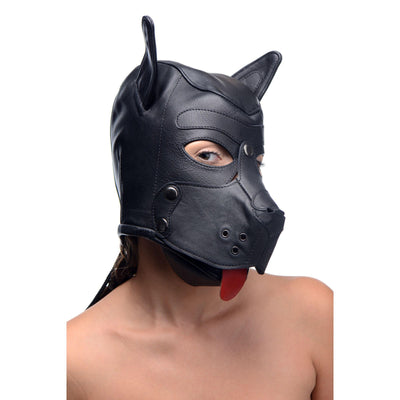 Strict Leather Puppy Hood with Bendable Ears - The Dildo Hub