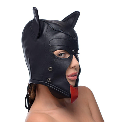 Strict Leather Puppy Hood with Bendable Ears - The Dildo Hub