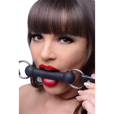 Strict Leather Silicone Bit Gag - The Dildo Hub