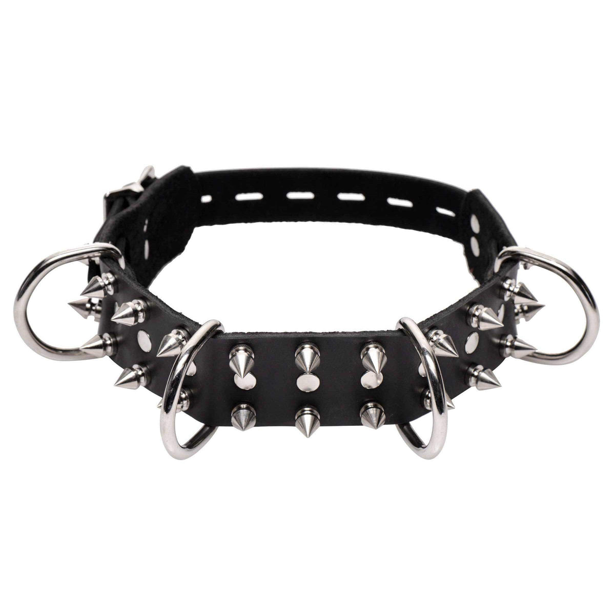 Strict Leather Spiked Dog Collar - The Dildo Hub